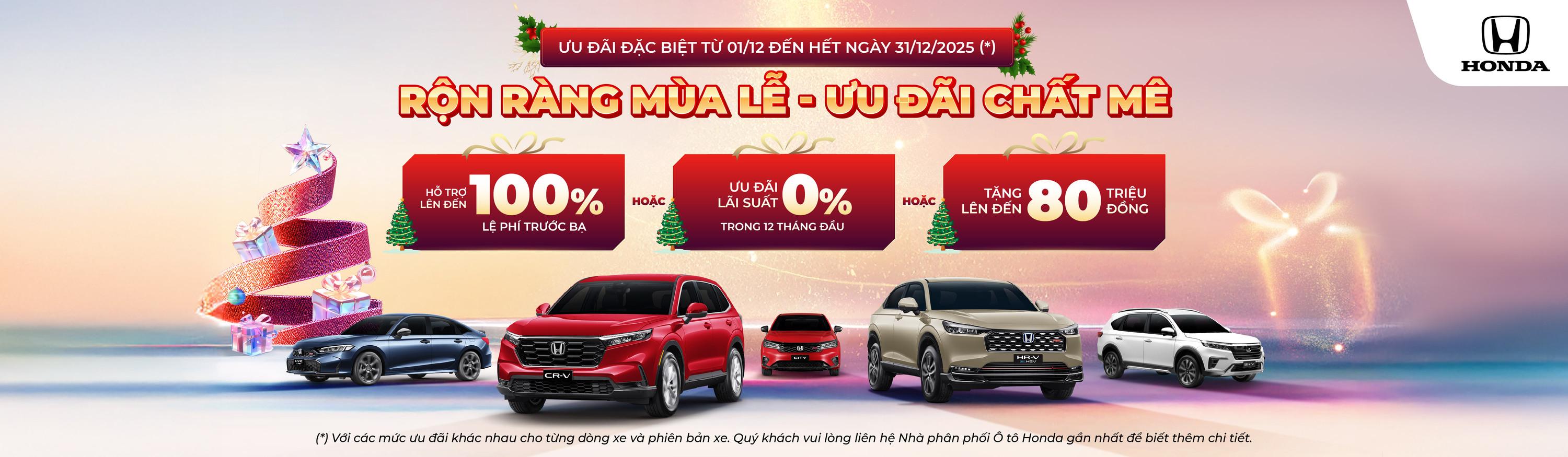honda Khuyến mãi tháng 12