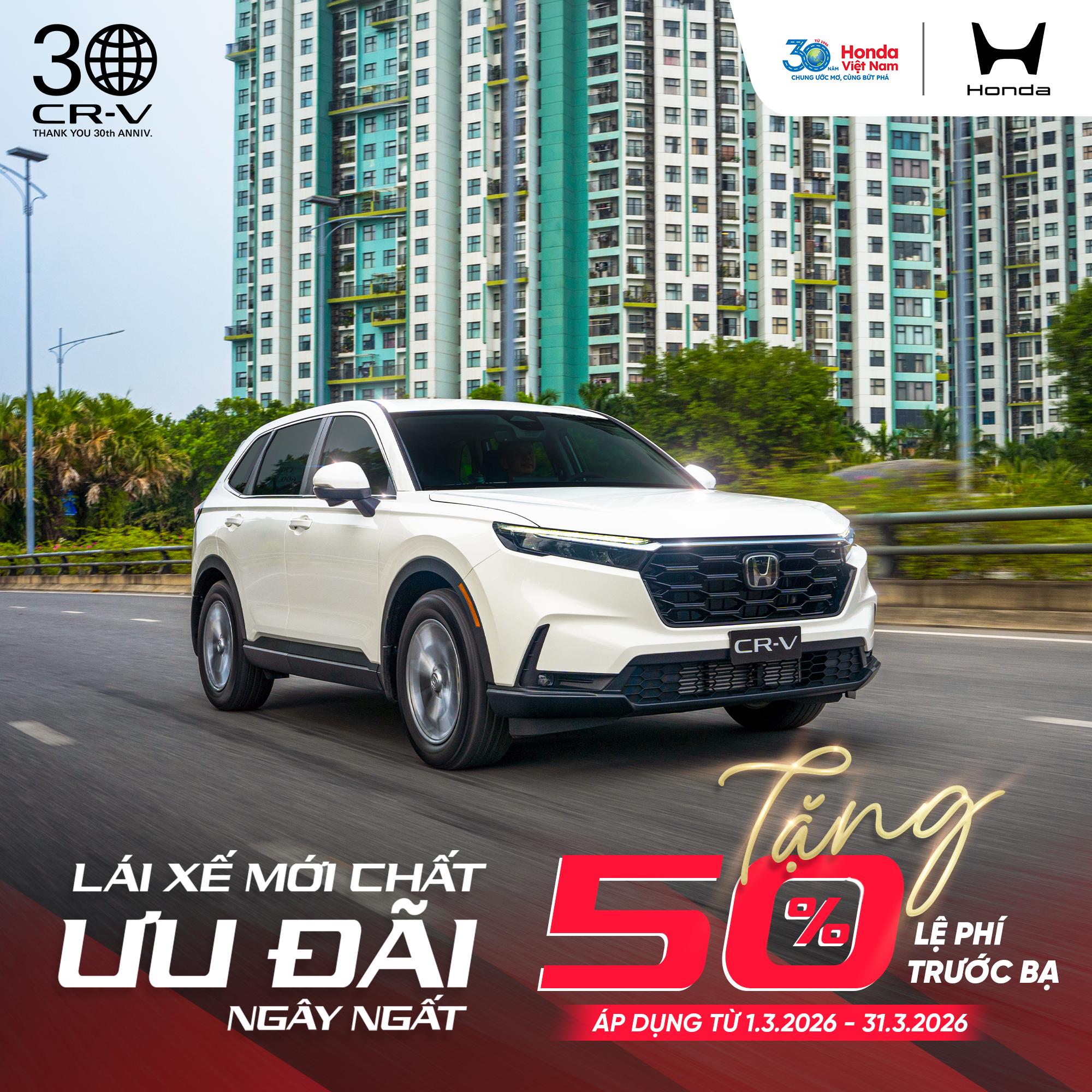 650202741 1499947428156753 3446396430740534271 n 1 Giá lăn bánh xe Honda CR-V tháng 4/2026 tại Hồ Chí Minh và Bình Dương kèm ưu đãi và thông số KT
