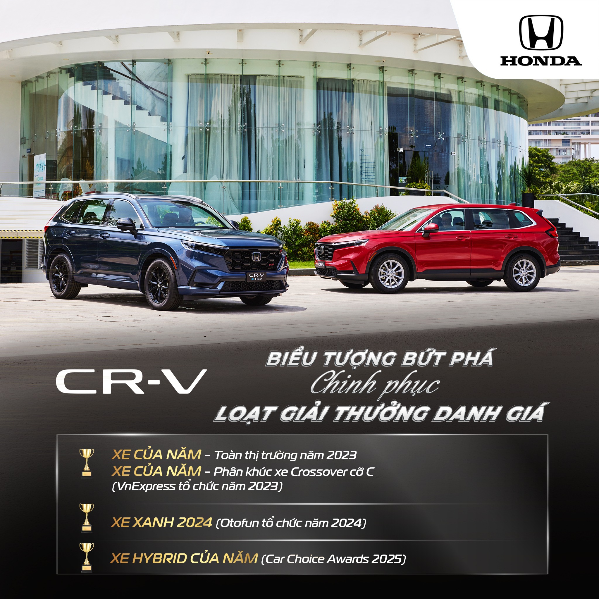 CRV 10 Honda CR-V Biểu Tượng Bứt Phá Chinh Phục Loạt Giải Thưởng Danh Giá​